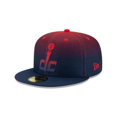 Blue Washington Wizards Hat - New Era NBA Back Half 59FIFTY Fitted Caps USA5034896